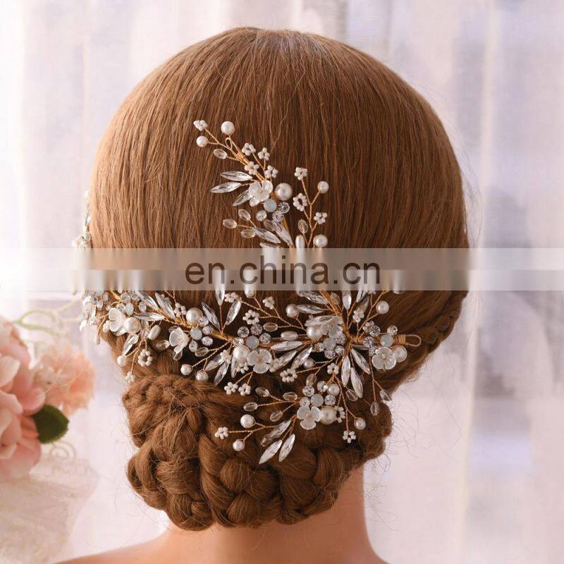 Silver Gold Bride Headwear Rhinestone Hair Jewelry for Women Tiaras Luxury Crystal Wedding Crown Diamond Bridal Headwear