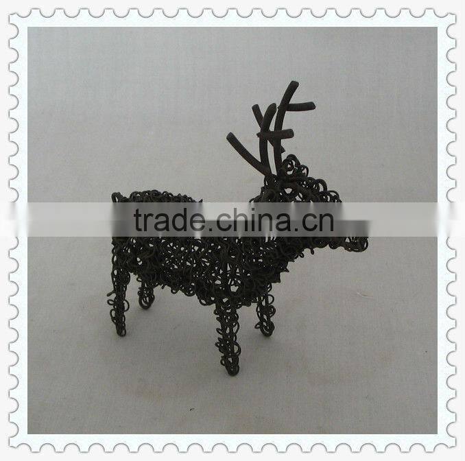 decorative handmade metal craft animal for decoration