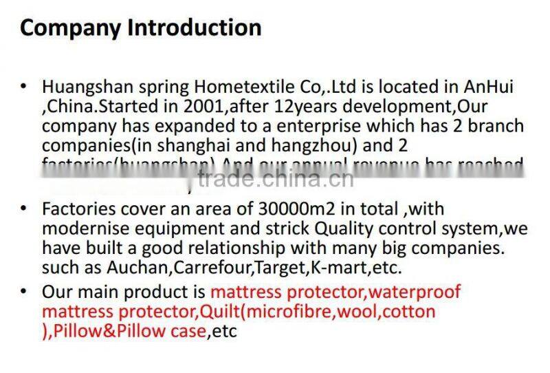 non-woven fabric mattress pad