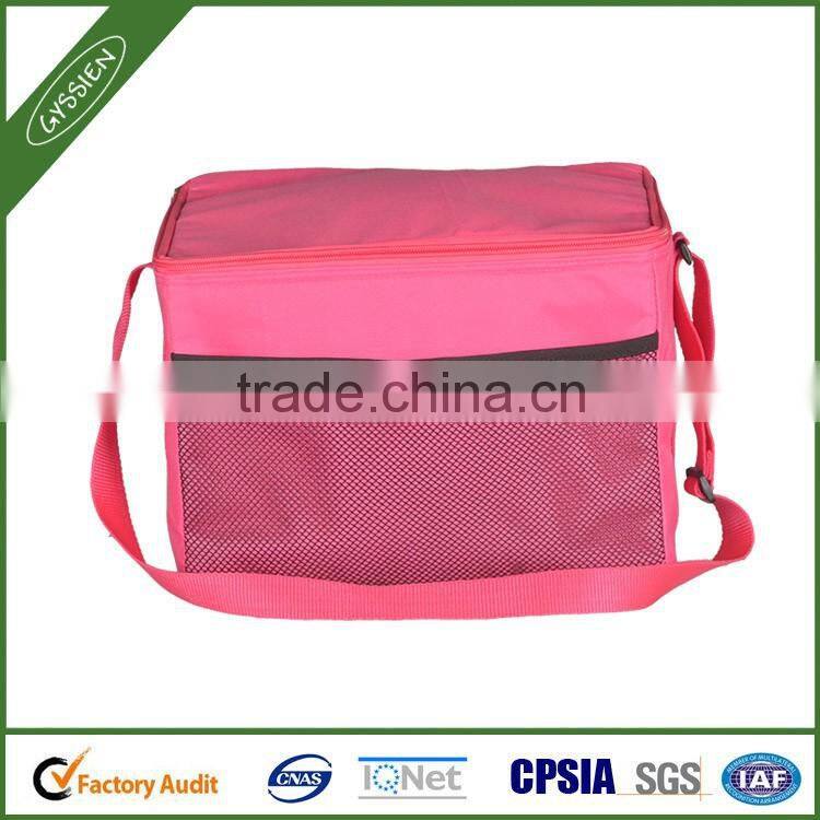 China wholesale pink or custom with mesh insulated neoprene wine cooler bag,neoprene wine cooler bag