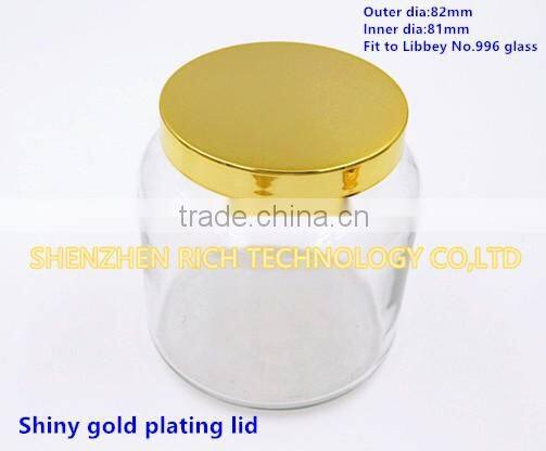 82mm Brush bronze plating candle lid