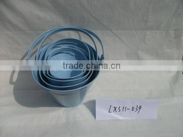 blue Bucket with one handle