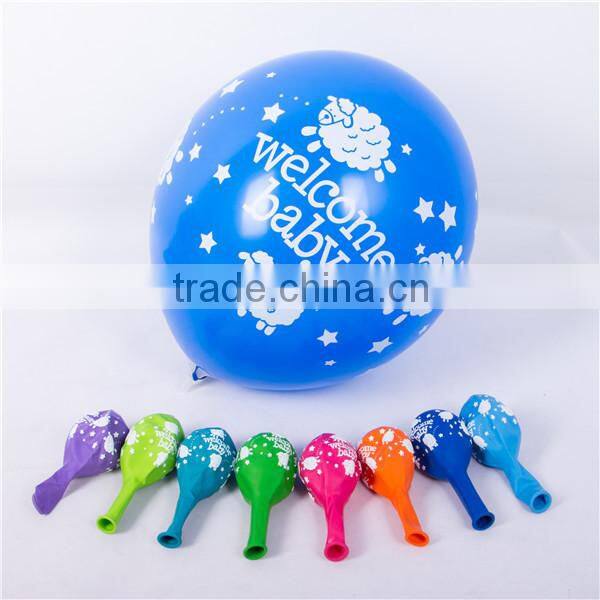 Best China quality EN71 approved 100% latex lamb and baby printed latex helium balloons