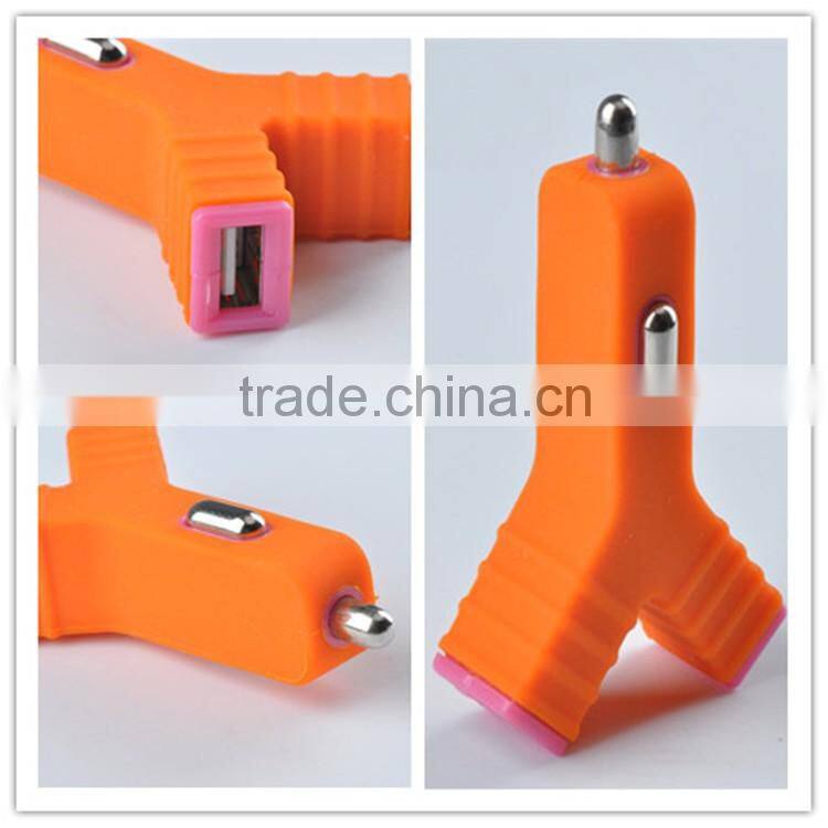 Wholesale Micro Auto Universal Dual USB 2 Port Car Charger Adapter for iphone
