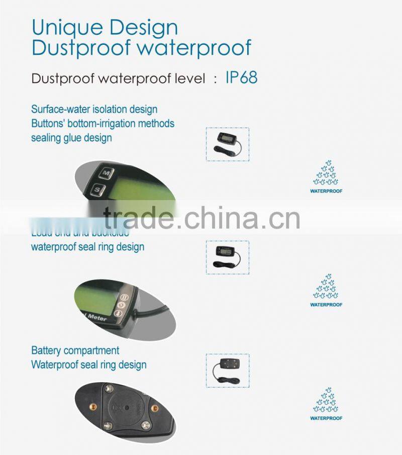 Multifunction meter for motorcycle for gasoline engine for 2/4 stroke engine rpm meter temp meter for parajet jet ski paramotor