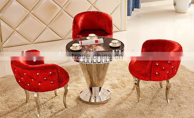 Modern fabric cafe chair and recreational chair