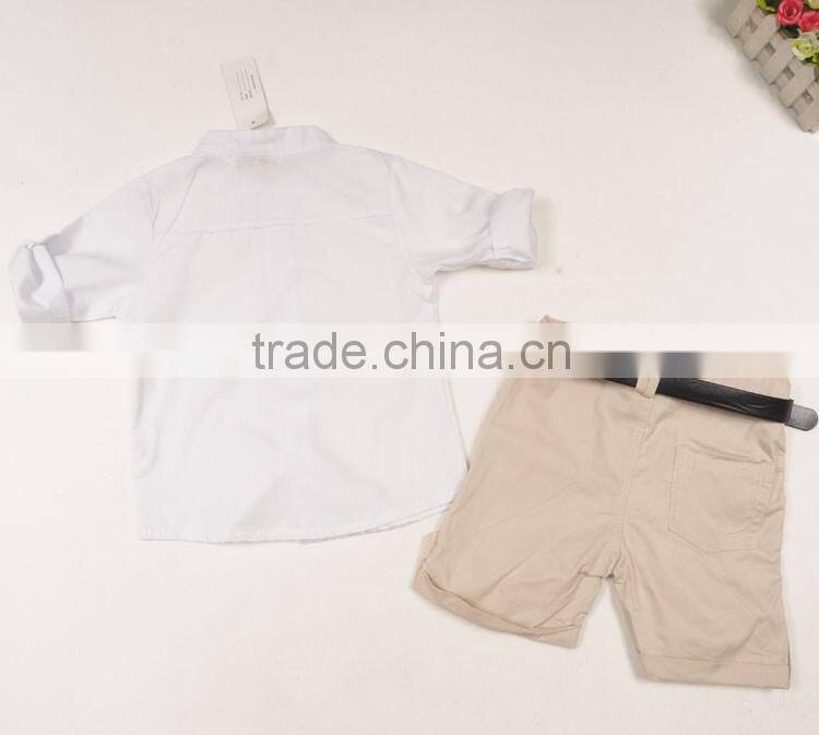 Fashion Handsome Boy Cloth Set 2016 New Arrival European Style Gentleman Suit Set 2 pcs Outfits