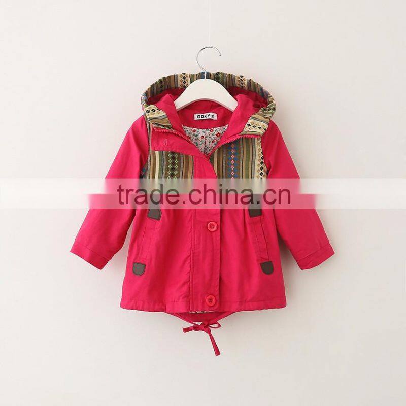 2016 new design fashion children girls coat three colors cotton winter coat kids overcoat