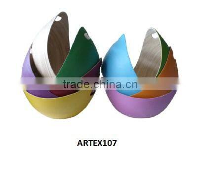 Vietnamese bamboo lacquer bowls