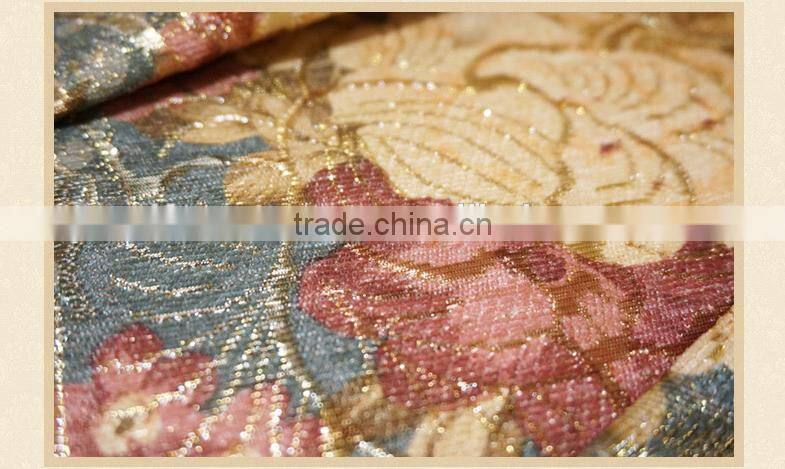 good quality beautiful flowers Chenille curtains for living room bedroom