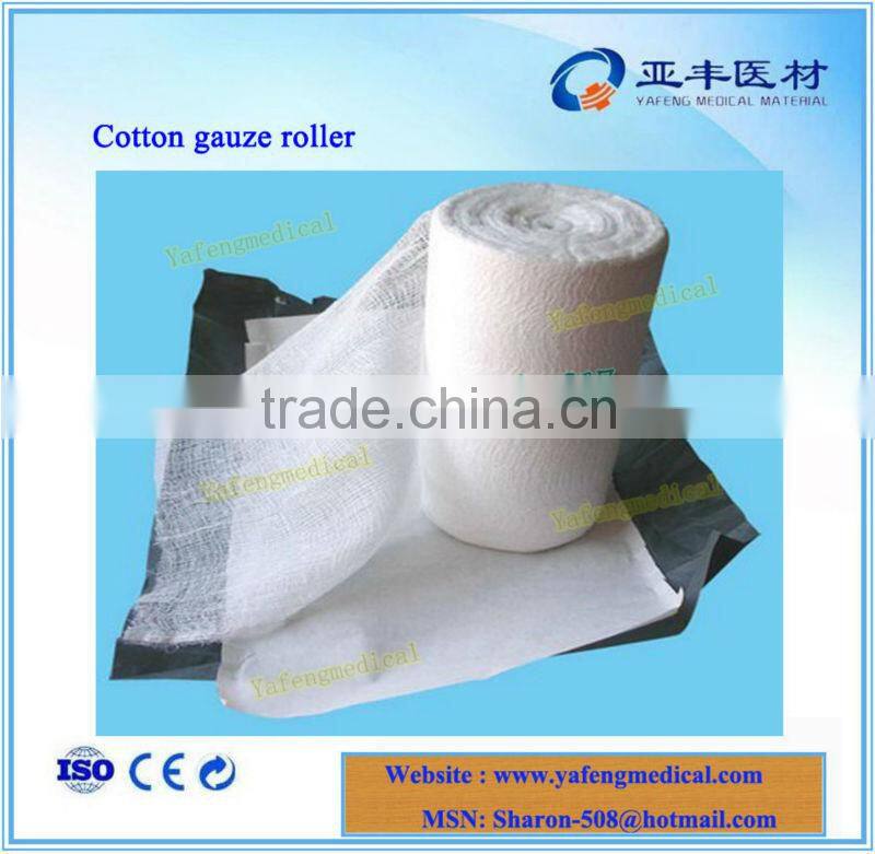 Manufacturer of absorbent cotton gauze roll in 4ply 2ply