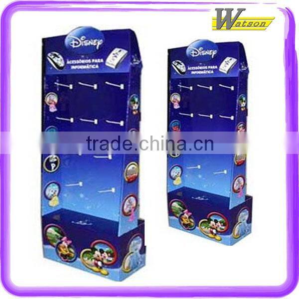 manufacture logo printing corrugated paper security display hook for shawl