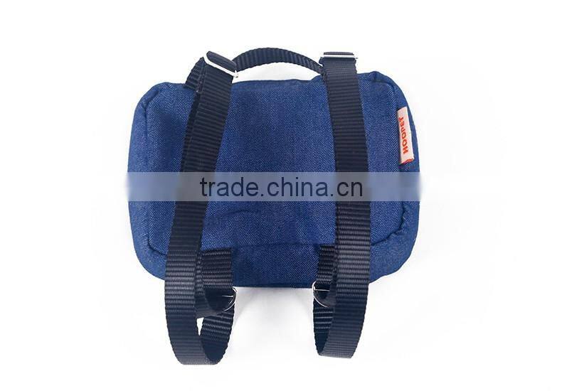 New Design Lovely Dog Denim Backpack, Outdoor Dog Carrier Bag
