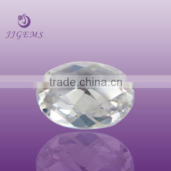 Flat bottom faceted cubic zirconia stones for crafts/cubic zirconia european machine cut