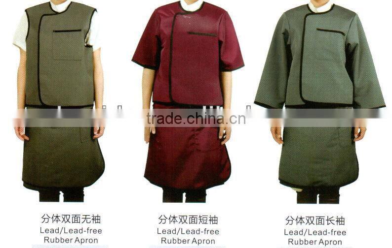 lead rubber apron, instrusive gloves, lead gloves