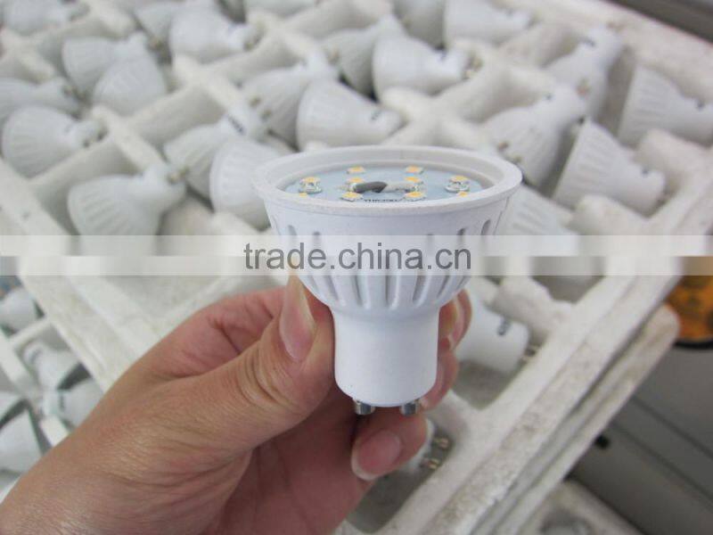 3w 4w GU10 aluminum plastic warm cool ce rohs