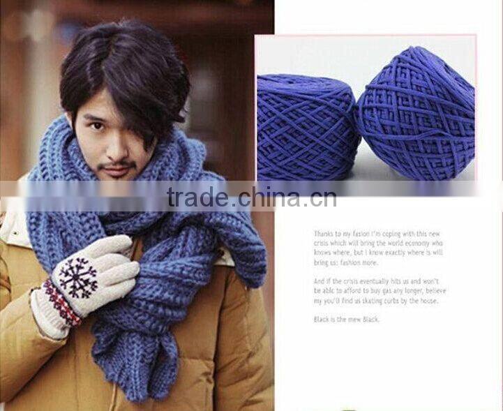 Thick Fashionable scarf fancy knitting yarns
