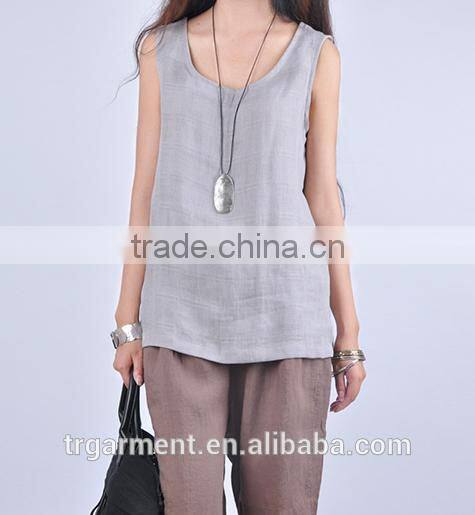 linen tank top stock tank top guangzhou garment factory