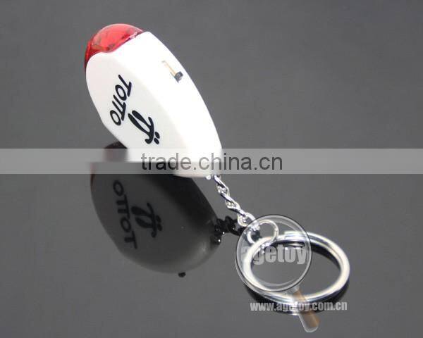 Promotional High Quality Anti-Lost Finder Sensor Alarm Whistle LED Light Electric Keychain Keyfinder