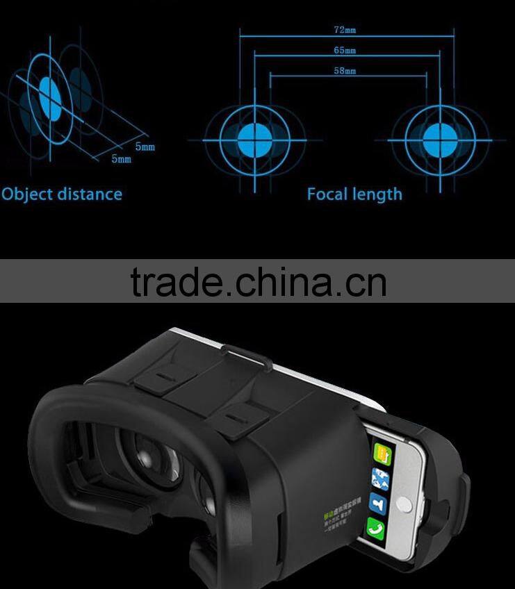 Google cardboard HeadMount VR BOX 3.0 PRO Version VR Virtual 3D Glasses for 3.5" - 6.0" Smart Phone+ bluetooth remote controller