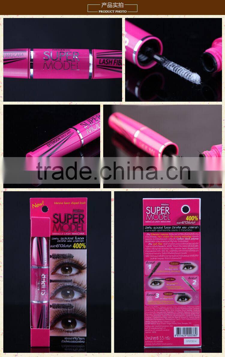 4D Double Slider Eyelash Extension Mascara Lengthening Waterproof Fiber Lashes Mascara