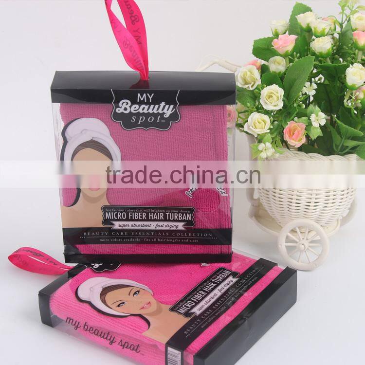 wholesale absorbent hair towel bath head cap cheap stripe hair towel