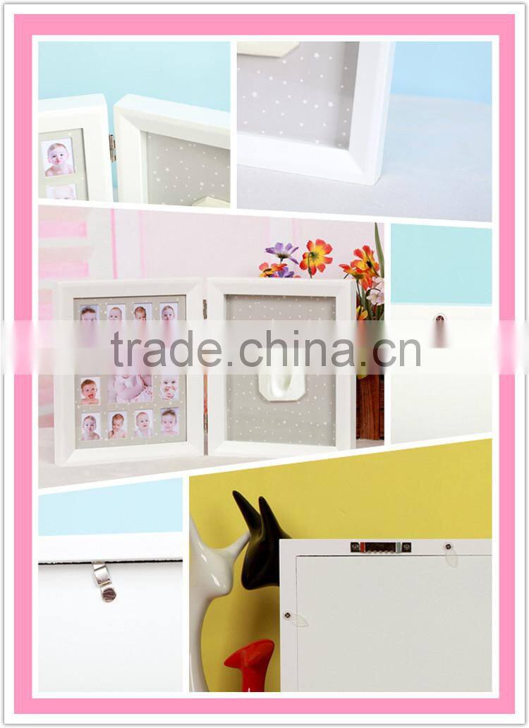 Baby Shower Gift Baby Ink Imprint Kit Blue Photo Frame