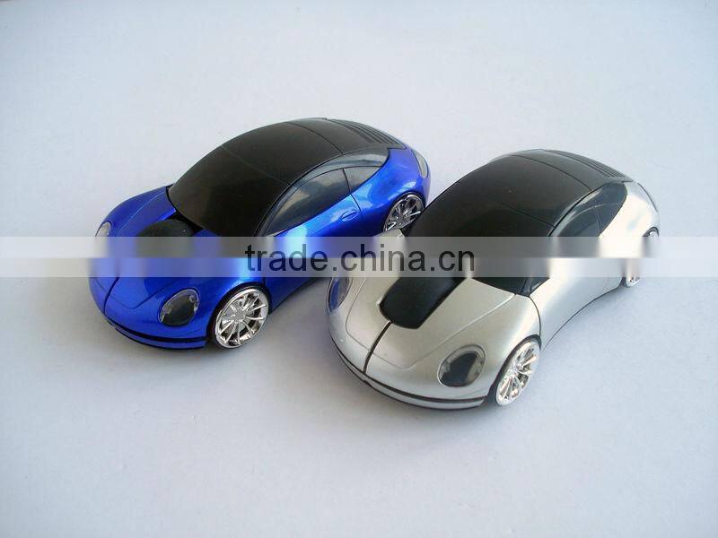 USB Wireless Optical Mouse 2.4GHz Car Auto Blue-ray Mice for Laptop PC MAC WIN7