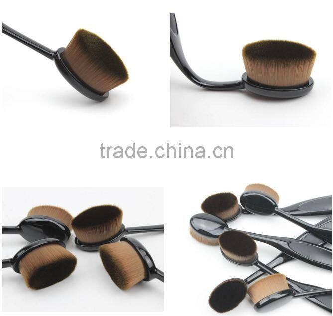 Pro Oval Brush Makeup Cosmetic Foundation Liquid Cream Powder Blush Pigment Tool