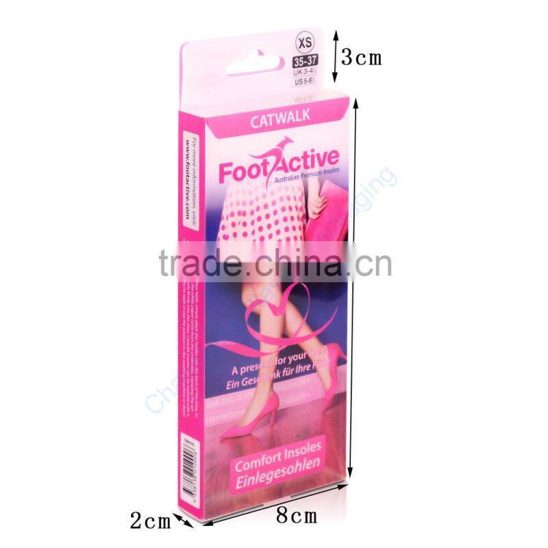 New Style Rectangular Plastic Packaging Box for Insole