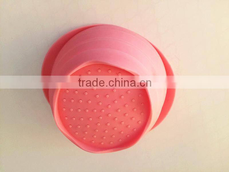 Portable folding basket telescopic silicone wash the popurality silica gel drop Kitchen tools fruit basket