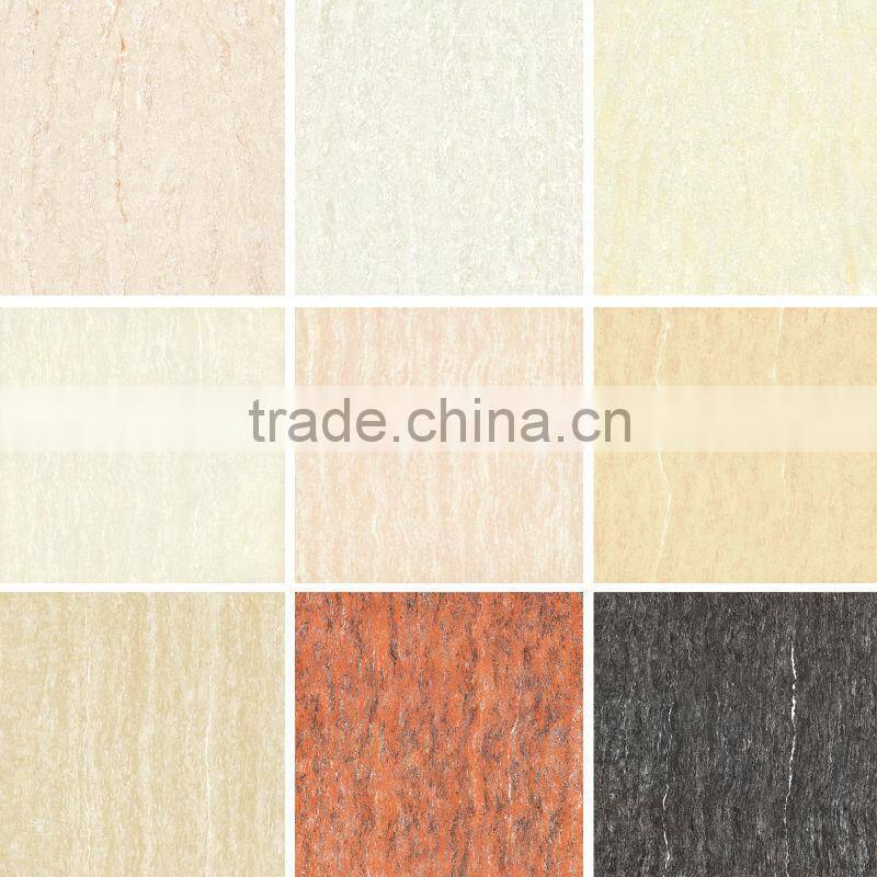 NO. DPT6078 Red simple design polished porcelain tile