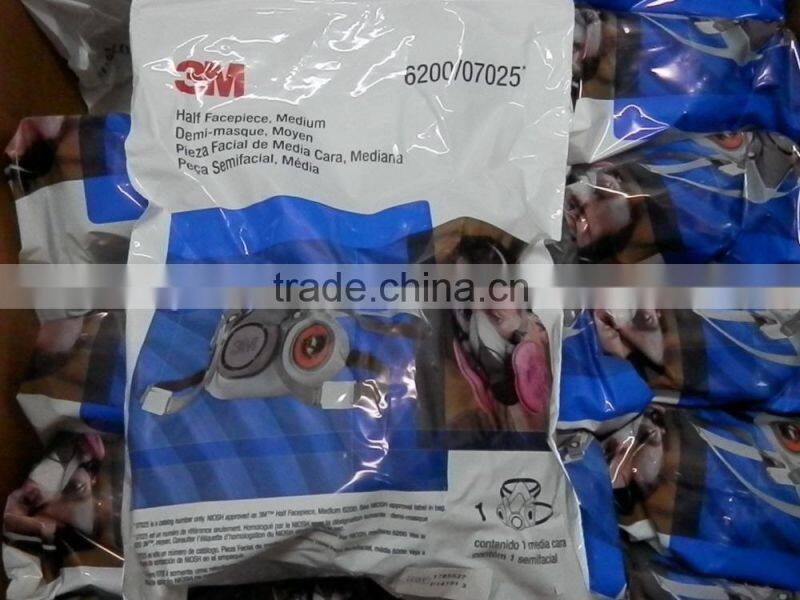 3M half face gas mask CE approved 3M 6200 mask 3m industrial face mask