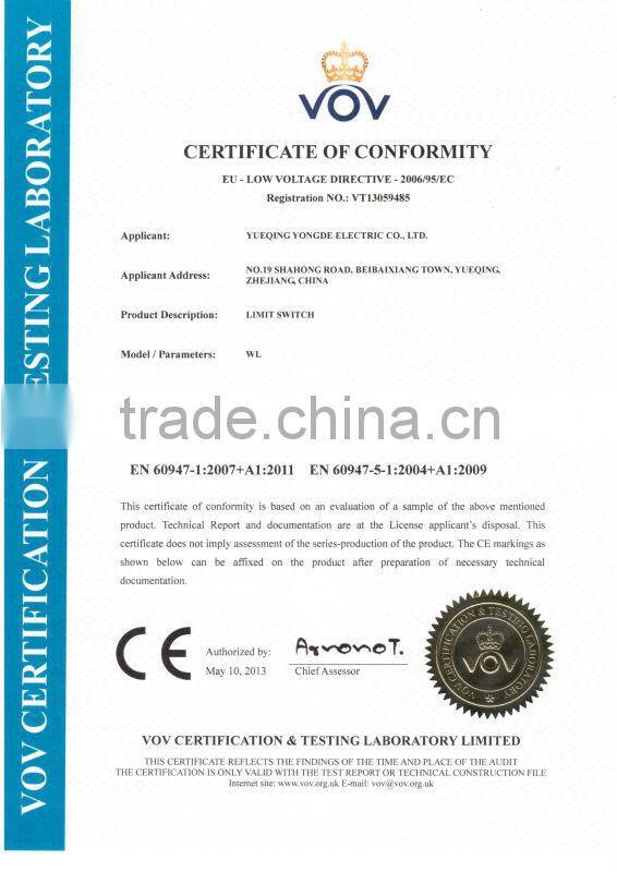 Newest mini waterproof adjustable roller arm Limit Switch TSA-031