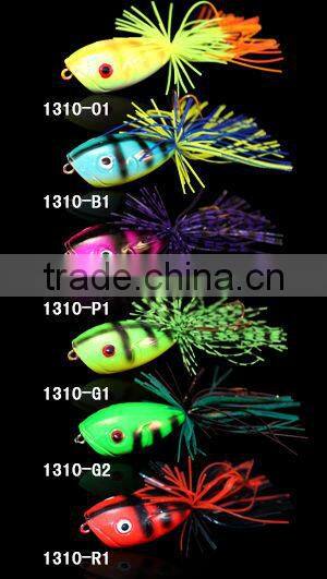 9.7g/46mm 6colors,rubber frog fishing lure ,stainless steel hook