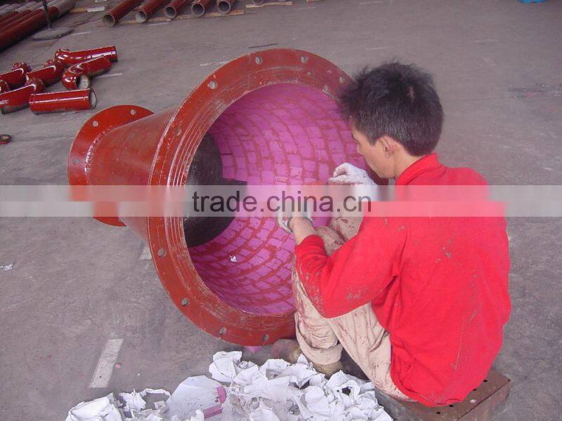 Ceramic lining pipe