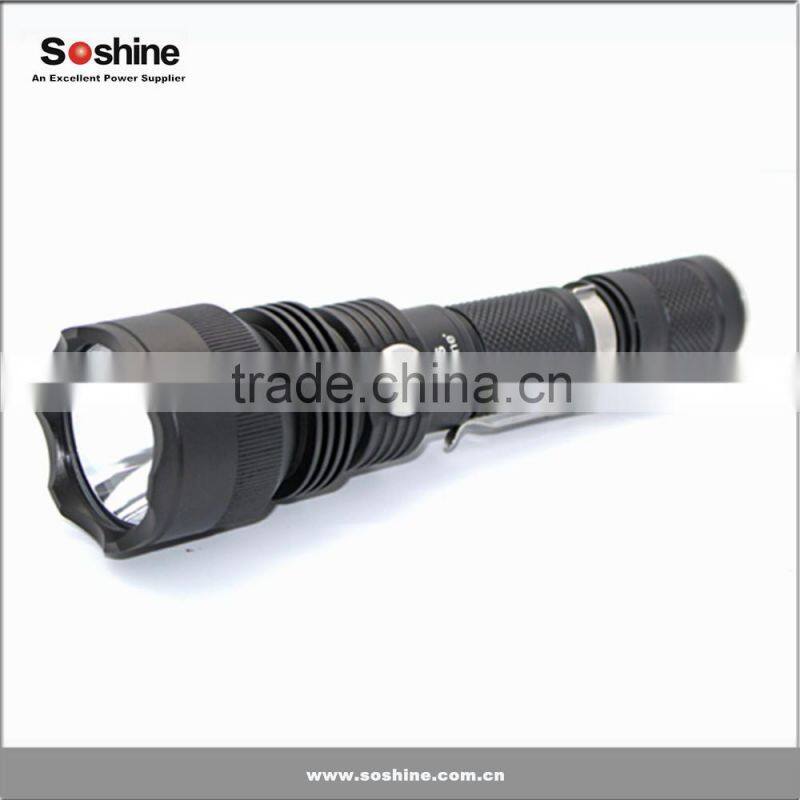 Original Soshine TC6CS LED 960 lumens 18650 rechargeable Tactical led Flashlight torch