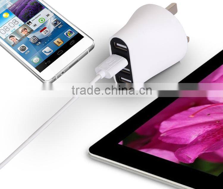 High power charger AC 5V 2A portable USB wall charger for ipad charger(T4)