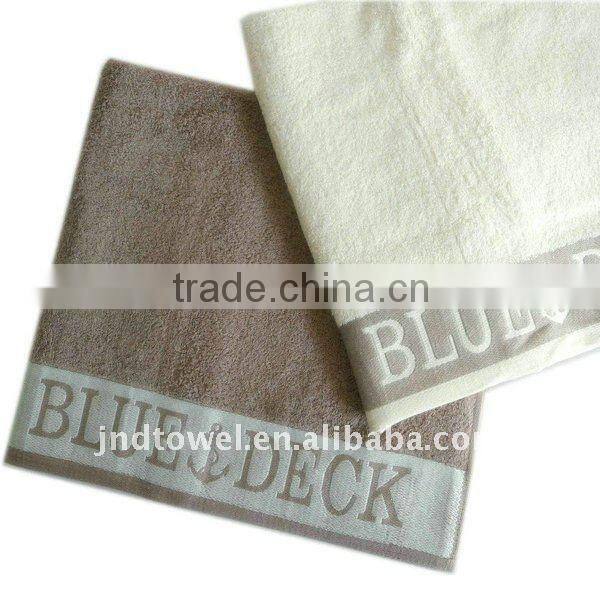 yarn dyed cotton jacquard bath towel