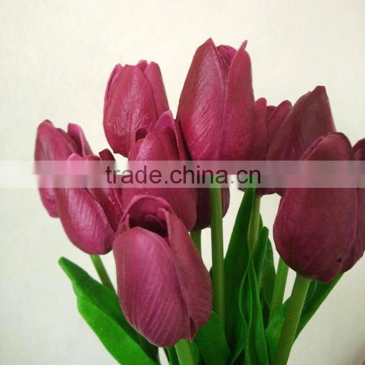 hot sale real touch PU artificial flower mini tulip