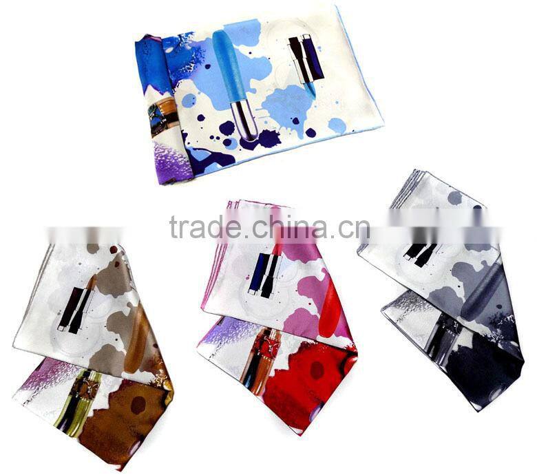 Top Fashion High Quality Pure Silk Ptinted Scarf Customized Scarves Shawl Wraps