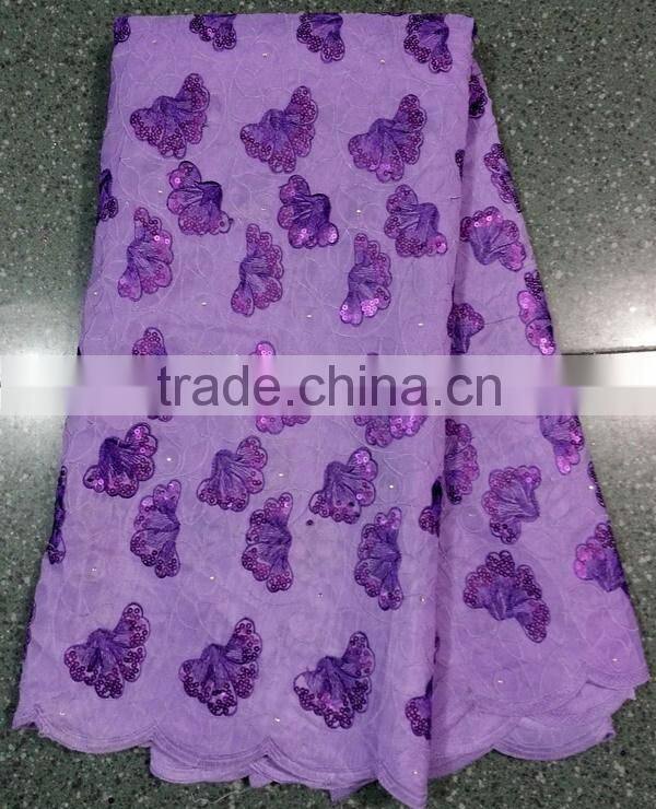 2014hot sell high quality new designs african organza lace fabric for wedding party dress