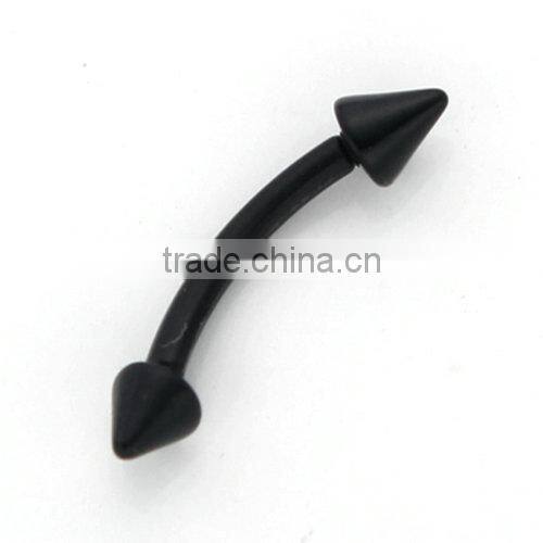 Wholesale Charming Fake Cheap Unique Acrylic Cone Eyebrow Rings Body Piercing Jewelry