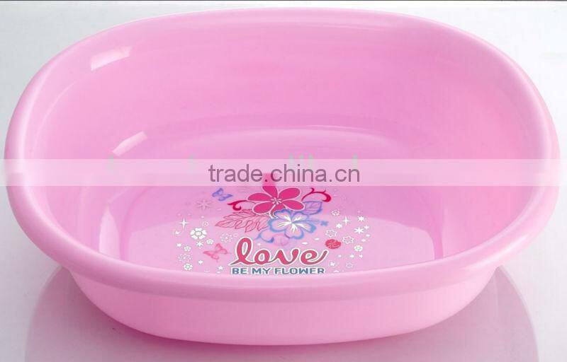 wholesale high grade small size plastic rectangular basin cup ,palstic wash basin ,plastic foot basin