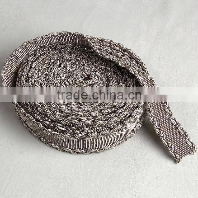 Waist band tape machine weaving factory customs many kinds of woven webbing tape for pre-cuffed trousers