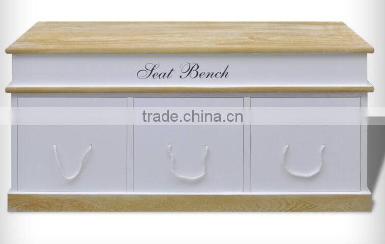 Wholesale handmade bedroom wooden Stool Ottoman 2016