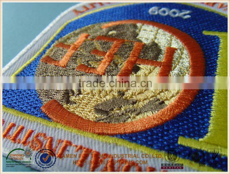 Iron-on back side emboridery patch in different size
