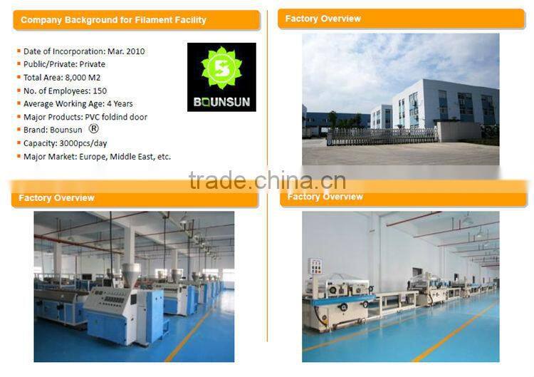 Cheap Wood Grain PVC Folding door