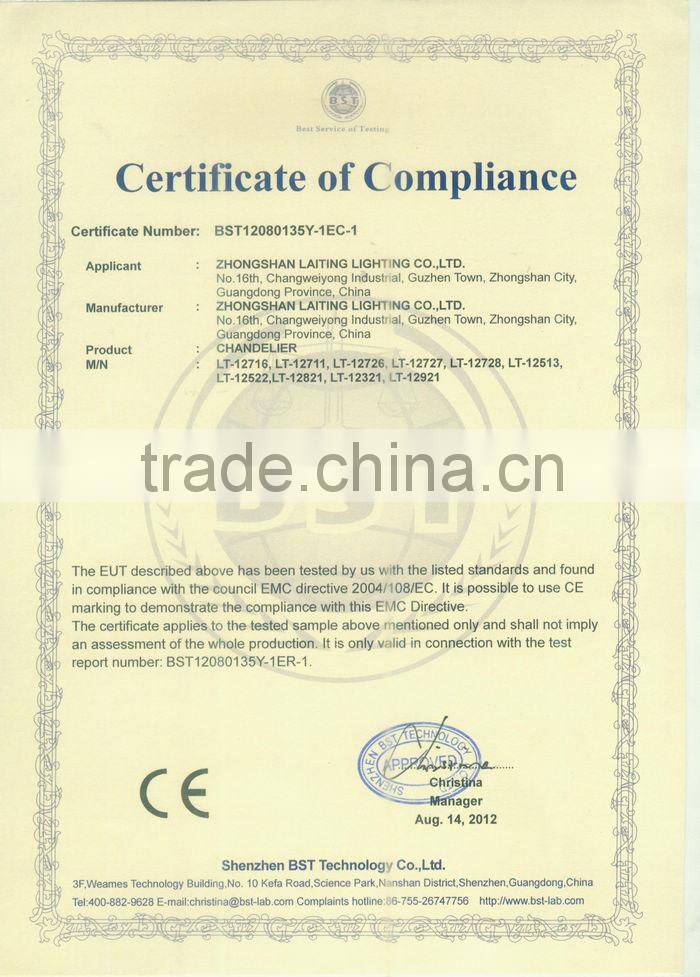 Gold Antique European Crystal Chandelier Glass Arm Candle Chandelier for Building Decoration