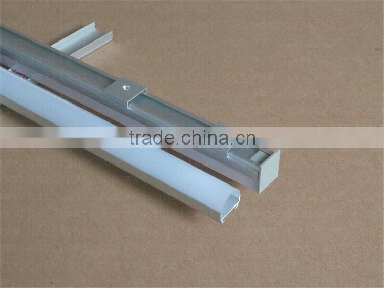 QS-A57 19x19mm LED Aluminium Profile With Flange Used For Pendant light